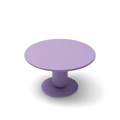Table contemporaine - MOSU - TM Leader Contract - en bois / avec piètement en bois / ronde