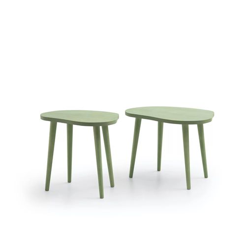 Table d'appoint contemporaine - OVAR - TM Leader Contract - en bois / en mélaminé / avec piètement en bois