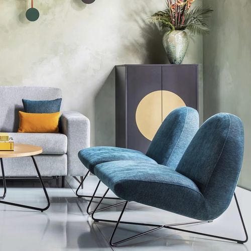 Fauteuil contemporain - CIRO - TM Leader Contract - en tissu / en métal / en bois