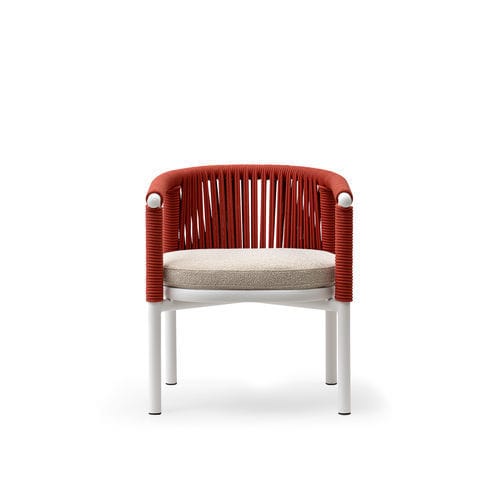 Chaise d'extérieur - ZIRA - TM Leader Contract - contemporaine / en tissu / en aluminium laqué