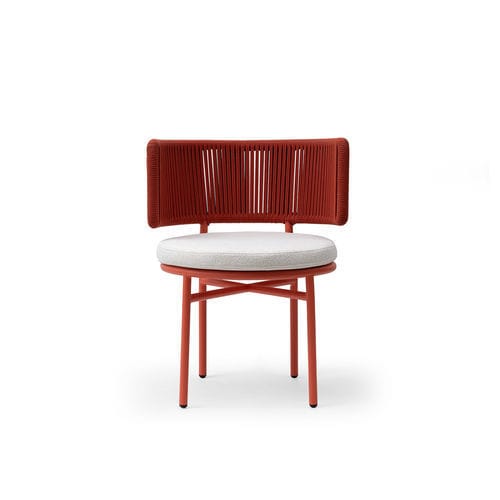 Chaise d'extérieur - EMBER - TM Leader Contract - contemporaine / en métal / en tissu