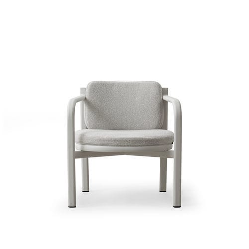 Fauteuil contemporain - LUNA - TM Leader Contract - en tissu / en aluminium / tapissé