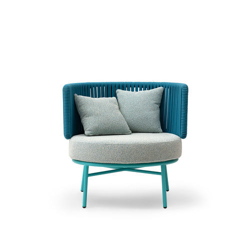 Fauteuil contemporain - EMBER - TM Leader Contract - en tissu / en corde / en aluminium