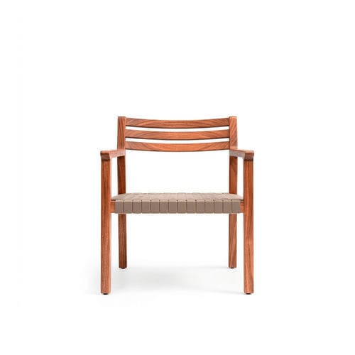 Fauteuil contemporain - ELVA - TM Leader Contract - en bois / en bois / résistant aux intempéries