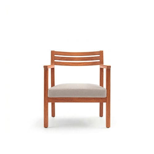 Fauteuil contemporain - ELVA - TM Leader Contract - en tissu / en bois / tapissé