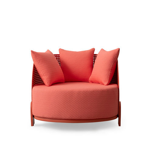 Fauteuil contemporain - BREATH - TM Leader Contract - en tissu / en métal / tapissé