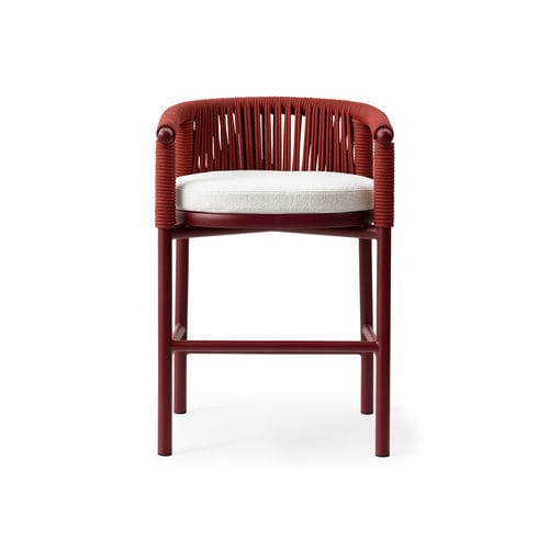 Tabouret de bar d'extérieur - ZIRA - TM Leader Contract - contemporain / en tissu / avec piètement en aluminium