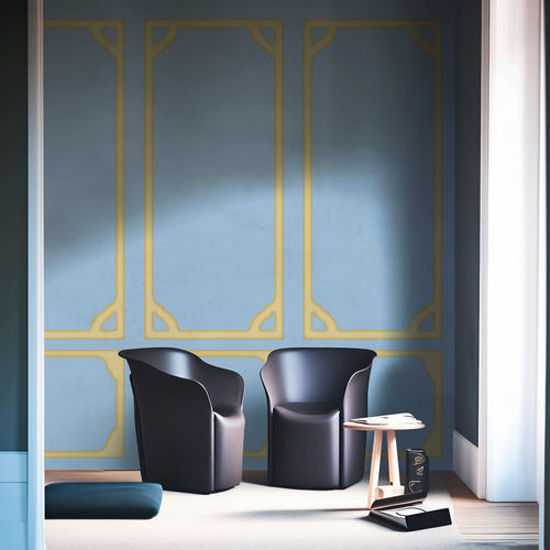 Papier peint contemporain - Villas : WPN 2406a - SPAGHETTIWALL - en textile non-tissé / à motif / gris