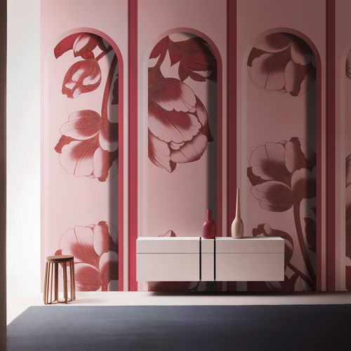 Papier peint contemporain - Archinfiore - SPAGHETTIWALL - en fibre de cellulose / en textile non-tissé / à motif floral