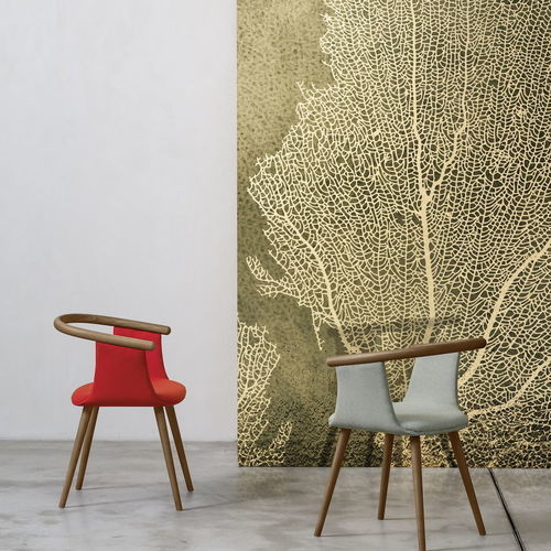 Papier peint contemporain - Coral Trees - SPAGHETTIWALL - en fibre de cellulose / en textile non-tissé / à motif nature