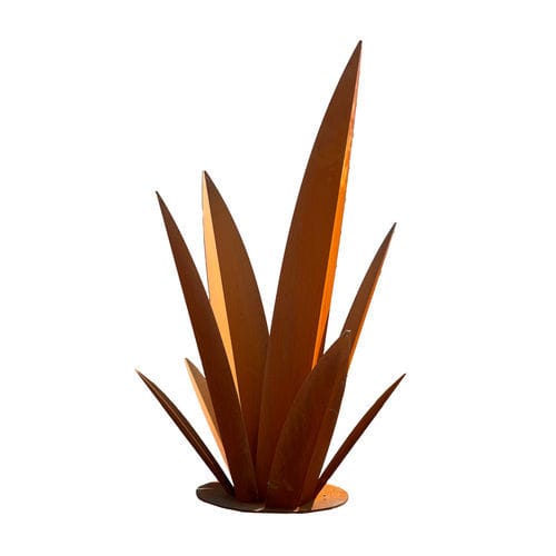 Sculpture en acier corten - Feuille Agave - FBC-TONTON GLOUTON - de jardin / au sol / cuivrée