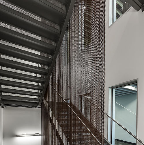 Rideau en maille métallique - QKMCD-06 - HEBEI JOINWIN ARCHITECTURAL DESIGN CO.,LTD - uni / en aluminium / en cuivre