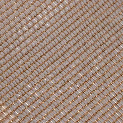 Toile métallique tissée en laiton - QKWWD-02 - HEBEI JOINWIN ARCHITECTURAL DESIGN CO.,LTD - en cuivre / pour agencement intérieur / pour bardage