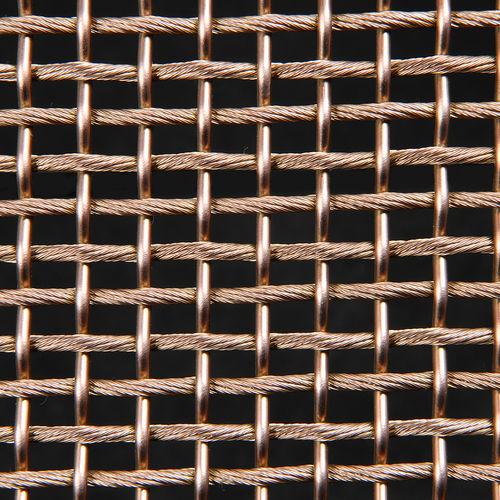 Toile métallique tissée en laiton - QKWWD-09 - HEBEI JOINWIN ARCHITECTURAL DESIGN CO.,LTD - en cuivre / pour plafond / pour agencement intérieur