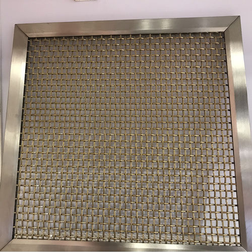 Toile métallique tissée en laiton - QKWWD-09 - HEBEI JOINWIN ARCHITECTURAL DESIGN CO.,LTD - en cuivre / pour plafond / pour agencement intérieur