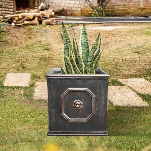 Jardinière en fibre de verre - RFW-6007 - Guangdong Ronglin New Material technology .Co.,Ltd - en béton / carrée / sur mesure