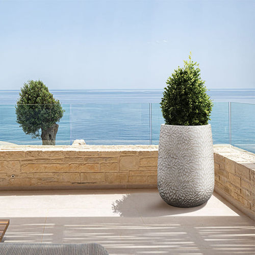 Pot de jardin en fibre de verre - RCW-4019/RCW-4020 - Guangdong Ronglin New Material technology .Co.,Ltd - en béton / rond / résistant aux UV