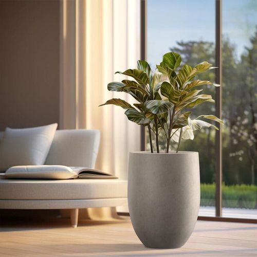 Pot de jardin en fibre de verre - RC-1016 - Guangdong Ronglin New Material technology .Co.,Ltd - en béton / rond / résistant aux UV