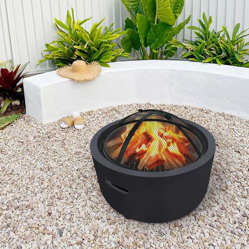 Brasero de jardin à bois - HLT-1003 - Guangdong Ronglin New Material technology .Co.,Ltd - en métal / en béton / rond