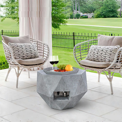 Brasero de jardin propane - HLQ-2001 - Guangdong Ronglin New Material technology .Co.,Ltd - en métal / en béton / rond