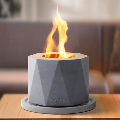 Brûleur au bioéthanol de table - HLZ-3005 - Guangdong Ronglin New Material technology .Co.,Ltd - en inox / rond / contemporain
