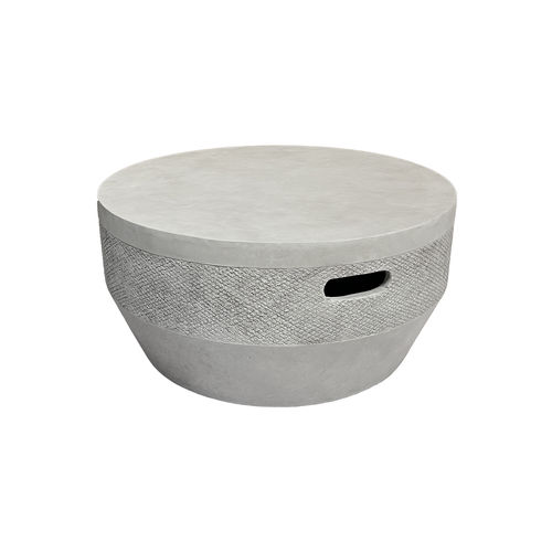 Table basse contemporaine - RT-0003 - Guangdong Ronglin New Material technology .Co.,Ltd - en béton / avec piètement en béton / ronde