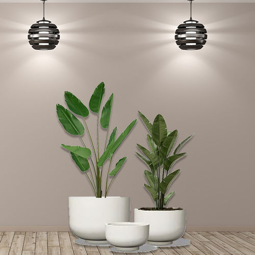 Pot de jardin en fibre de verre - RC-1027 - Guangdong Ronglin New Material technology .Co.,Ltd - en béton / rond / résistant aux UV