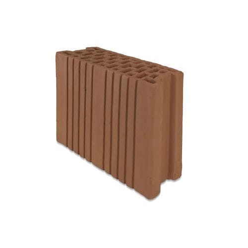 Brique pour maçonnerie - Terraforma 5 DF - Ziegelei Götz - creuse / à relief / couleur terracotta