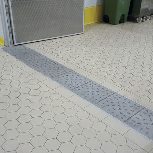 Dalle podotactile en acier inox - Vibroser