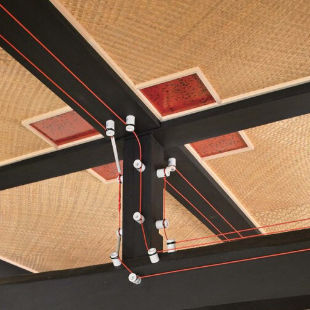 Plafond en cèdre - B Series - TAKEROKU Co.,Ltd - décoratif / beige / marron