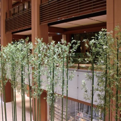 Cloison fixe - H Series - TAKEROKU Co.,Ltd - en bambou / pour espace public / pour commerce