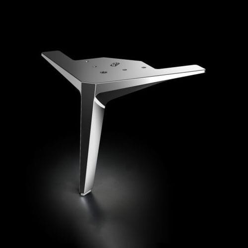 Pied de meuble en fer - AC076 - ZHUOKAI TECHNOLOGY - argenté / blanc / doré