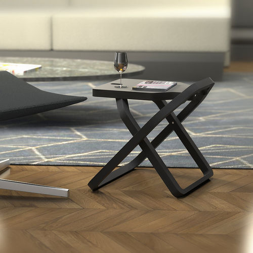 Tabouret contemporain - MADE INFINE - en contreplaqué / avec piètement en contreplaqué / luge