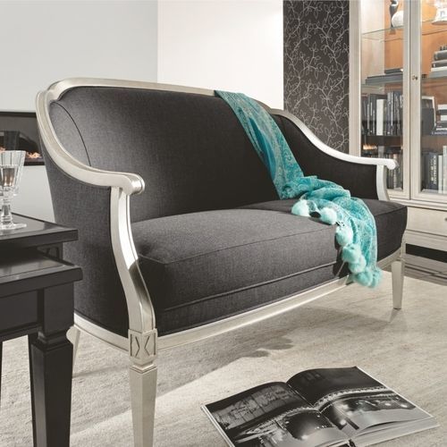 Canapé de style Directoire - 1375 Villa Borghese - Bordini arredamenti - en tissu / en cuir / avec accoudoirs