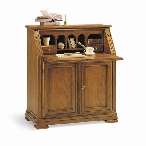 Meuble secrétaire de style Directoire - 6372 Villa Borghese - Bordini arredamenti - en placage de bois / en cerisier / avec étagère
