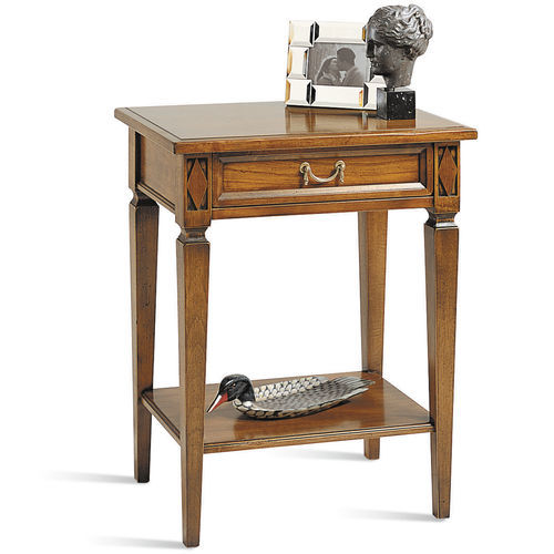 Table d'appoint de style Directoire - 5371 Villa Borghese - Bordini arredamenti - en placage de bois / en cerisier / avec piètement en hêtre