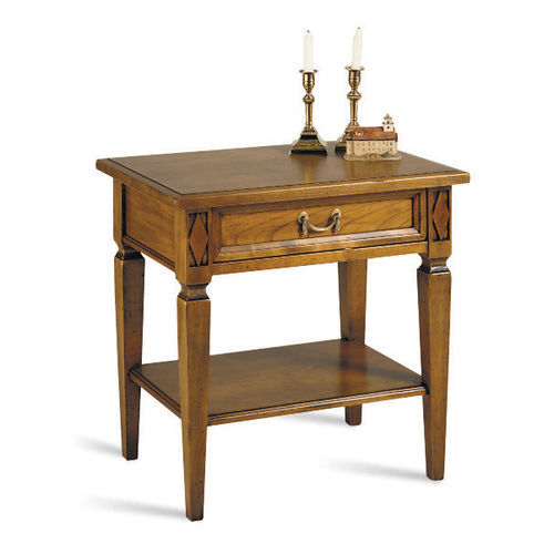 Table d'appoint de style Directoire - 5374 Villa Borghese - Bordini arredamenti - en placage de bois / en cerisier / avec piètement en hêtre