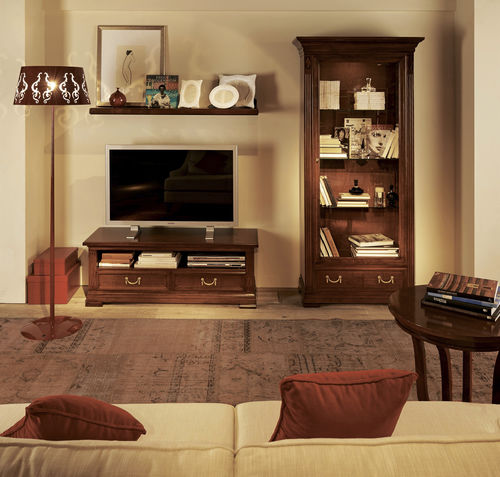 Meuble TV de style Directoire - 5377 Villa Borghese - Bordini arredamenti - lowboard / avec tiroirs / avec étagères