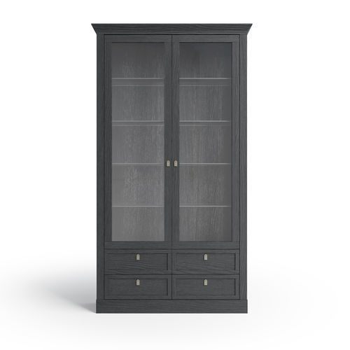 Vitrine contemporaine - 7461 Gloria - Bordini arredamenti - sur piétement / en verre / en frêne