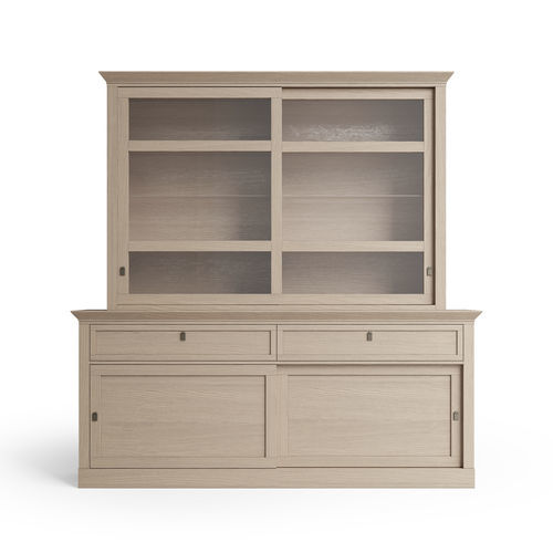 Vaisselier contemporain - 7467 Gloria - Bordini arredamenti - en frêne / en verre / en placage de bois