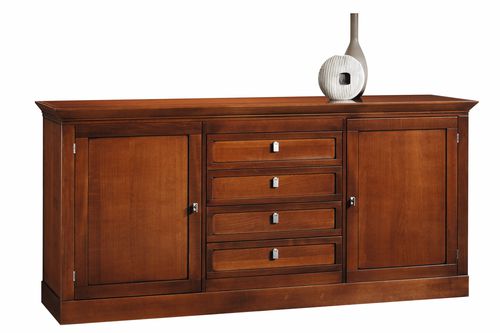 Buffet classique - 7404 Sophia - Bordini arredamenti - en placage de bois / en cerisier / avec tiroirs
