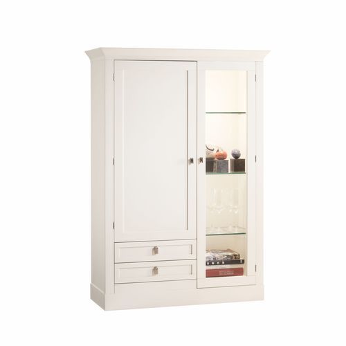 Vitrine armoire traditionnelle - 7409 Sophia - Bordini arredamenti - autoportante / en cerisier / en verre