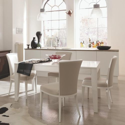 Chaise classique - 1231 Luna - Bordini arredamenti - d'intérieur / en cuir / en tissu