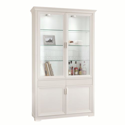 Vitrine classique - 7236 Luna - Bordini arredamenti - sur piétement / en verre / en cerisier