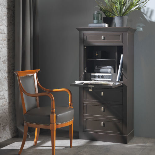 Meuble secrétaire classique - 6405 Sophia - Bordini arredamenti - en placage de bois / en cerisier / avec étagère
