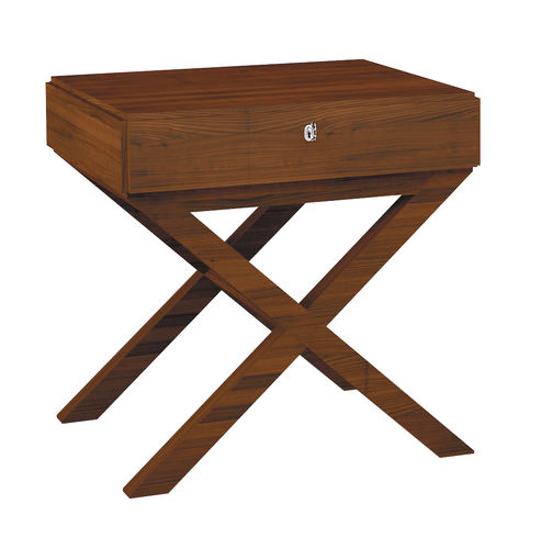 Table de chevet classique - H5009 Norman - Bordini arredamenti - en bois / avec piètement en bois / rectangulaire