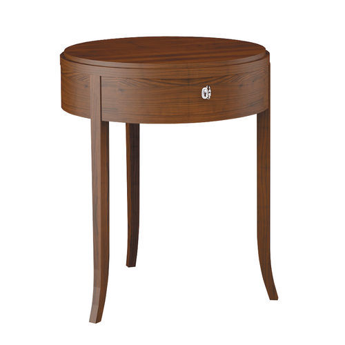 Table de chevet classique - H5010 Colorado - Bordini arredamenti - en bois / avec piètement en bois / ronde