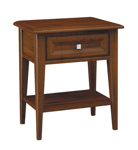 Table de chevet classique - H5463 Mediterranea - Bordini arredamenti - en bois / avec piètement en bois / rectangulaire