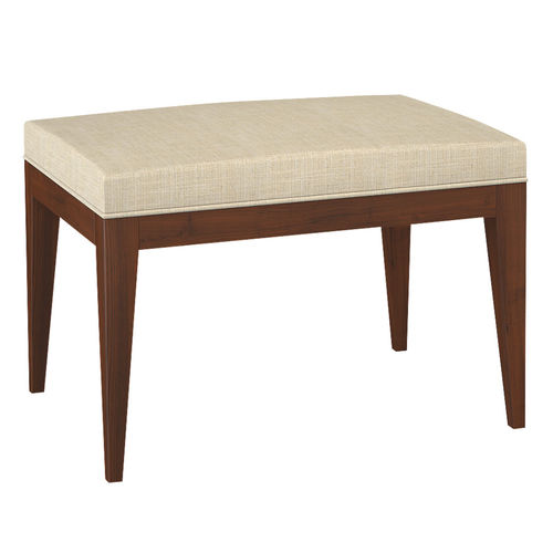 Tabouret classique - H1225 Carla - Bordini arredamenti - en tissu / en cuir / avec piètement en bois