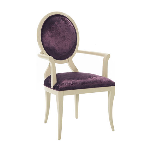 Chaise Art Déco - H1445 Romeo - Bordini arredamenti - d'intérieur / en tissu / en cuir